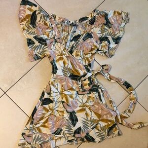 Aakaa Kids Casual Dress - Pink, Green, Yellow Floral